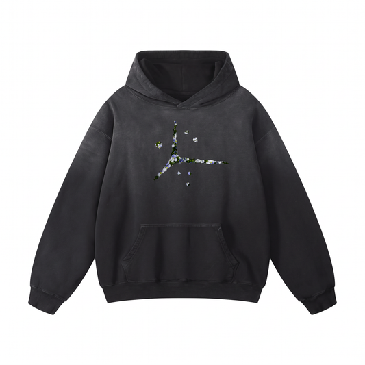 floral dice hoodie
